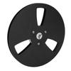 1 4 7 Inch Empty Tape Reel Universal 3 Holes Aluminum Alloy Open Reel Takeup Reel for NAB Black