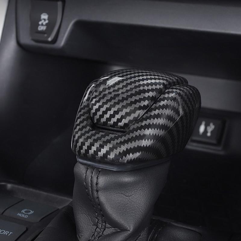 Автомобильная ручка переключения передач, ручка, накладка, наклейка, аксессуары для интерьера, АБС-пластик, карбон для Toyota Highlander Kluger  