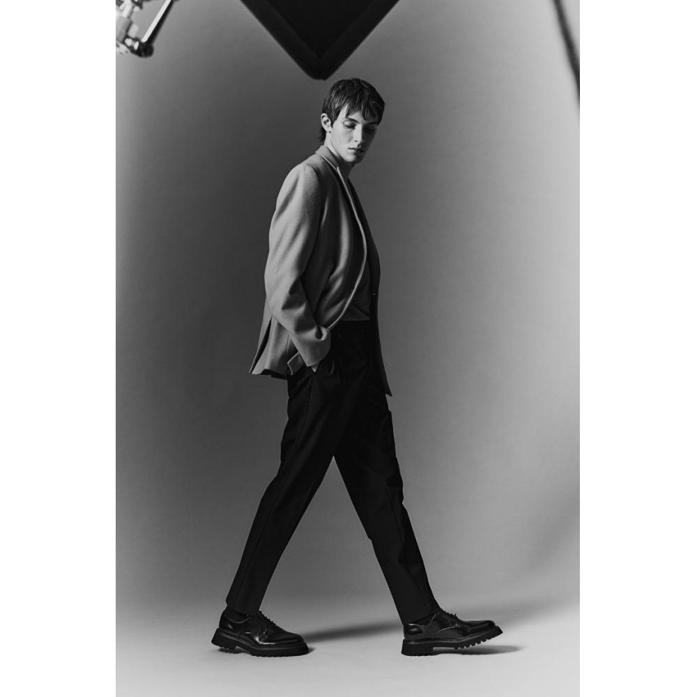 Брюки-джоггеры HM Tailored Slim Fit, черные