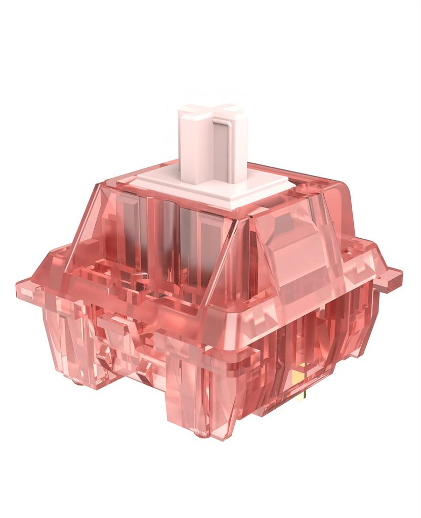 AJAZZ Fruit Axis Mechanical 3 Needles 40 Gf Linear Axis Transparent Durable 80M MX Hot Swap Mechanical Keyboard Replacement PCS Switch, Set, Cover,