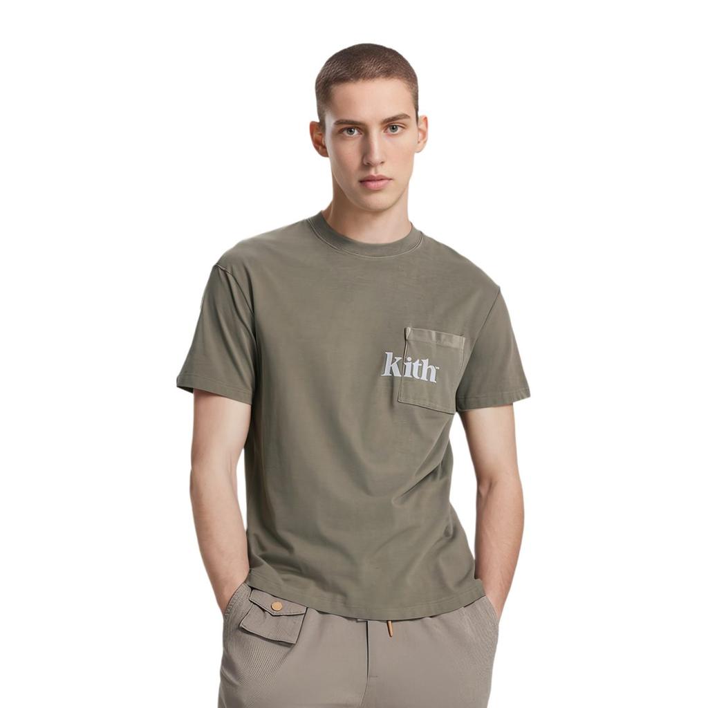Kith Мужская футболка Quinn с принтом букв Pyrite KHM030453-240