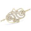 [L7692] - Gold Plated Bracelet 'Fatma' White Gold - 25x17 Mm