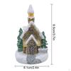 Christmas Lighted Snow House Glowing Multifunctional Desktop Table Centerpieces Statue for