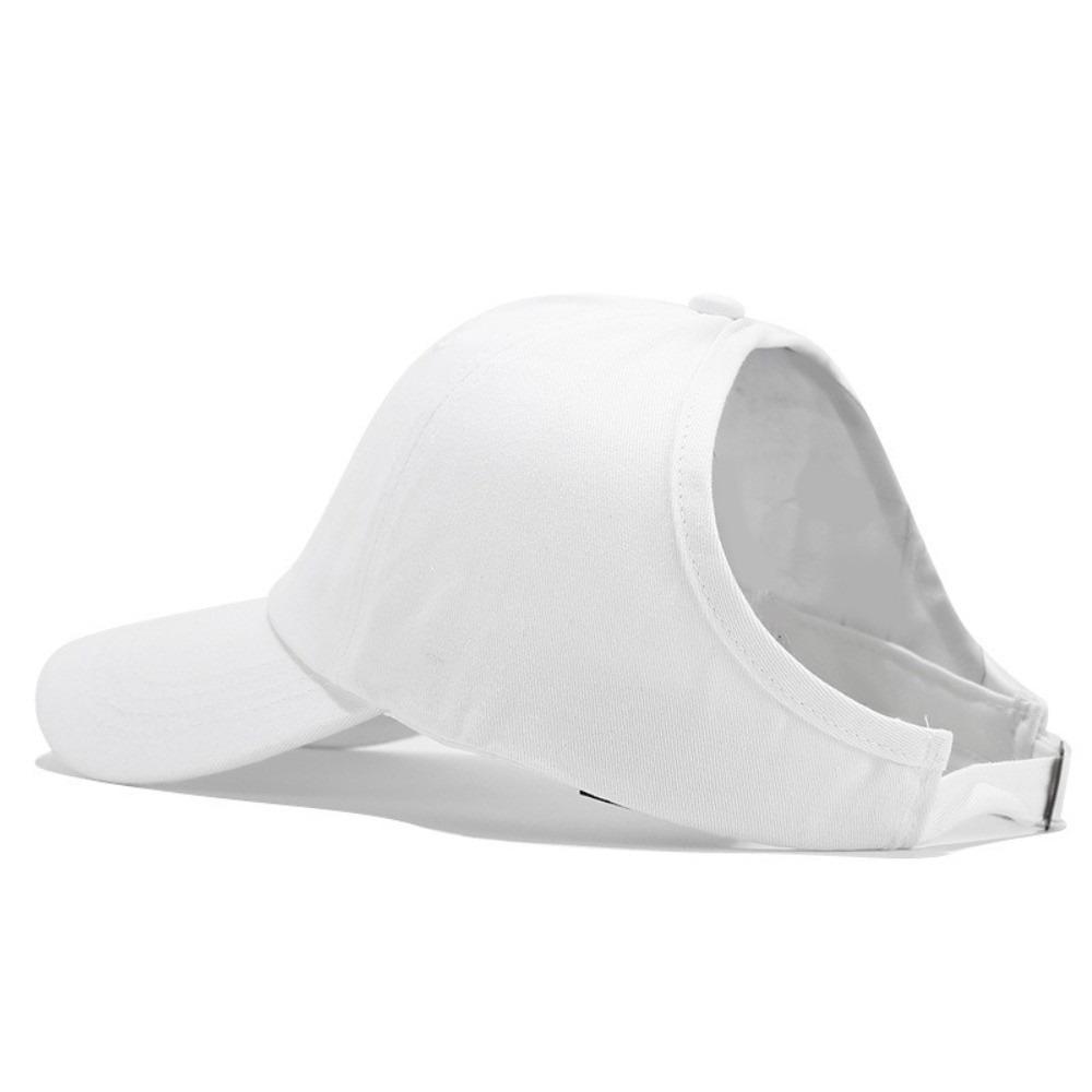 Hip Hop Empty Top Hat Solid Color Sun Protection Peaked Hat Vintage Washed Baseball Cap Outdoor