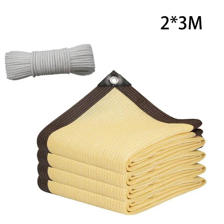 Садовая тентовая сетка для защиты от солнца, защитная сетка с люверсом, навес для растений, парус, уличная пергола, навес для автомобиля, терраса, солнцезащитная сетка