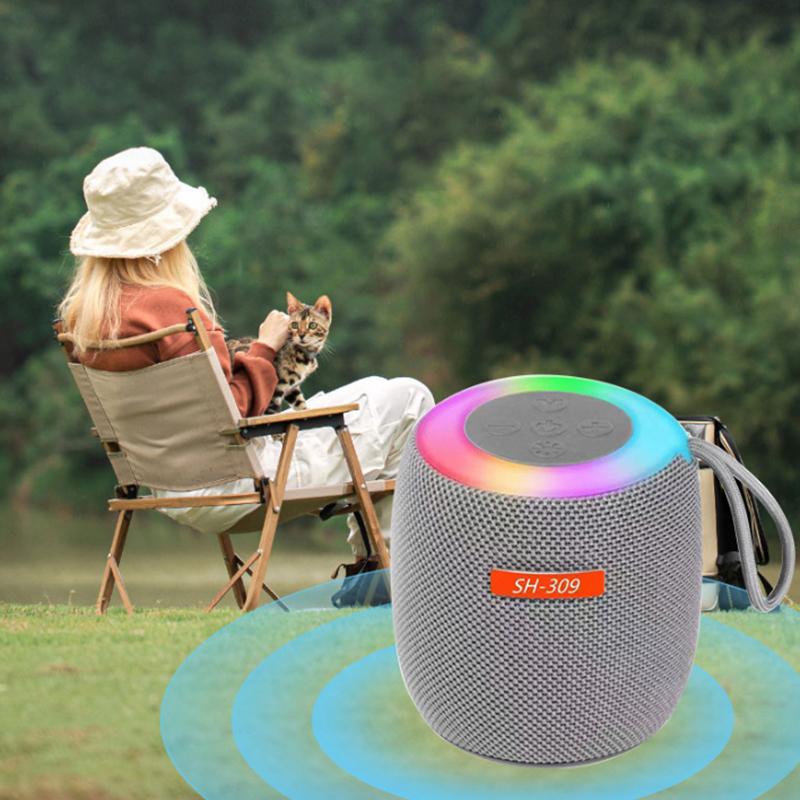 Беспроводной Bluetooth-динамик Водонепроницаемый RGB-цветная подсветка Стерео Звуковой эффект Бас Зарядка Портативный динамик