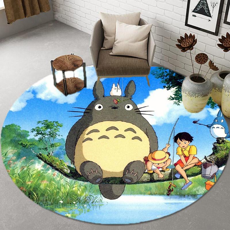 2023 Анимация Мультфильм 3D Коврики Круглые Коврики Круглые Коврики Коврики Для Ванной Комнаты Украшения Дома Кухонные Коврики Коврики Для Гостиной Нескользящие Коврики