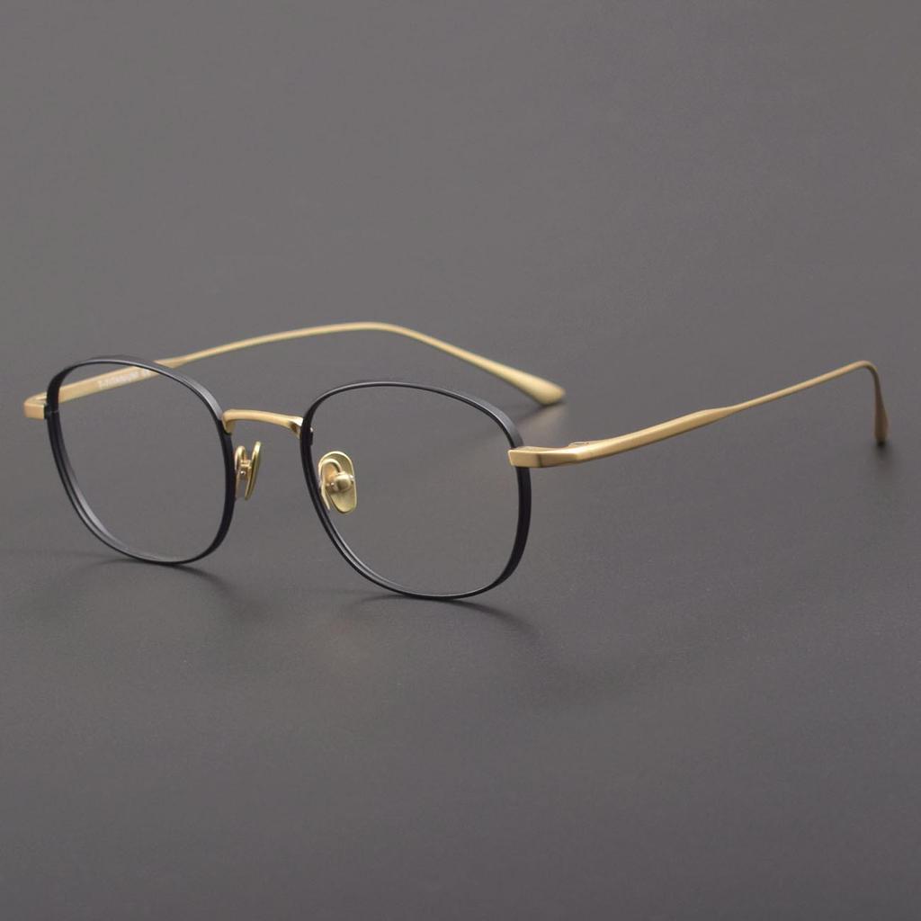 Ultra-light Pure Titanium Full Frame Glasses - DAILYNEWS Retro Style for Men & Women with Myopia