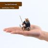 Jiang Taigong Fishing Ceramic Bonsai Rockery Decoration For Aquariums