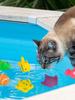 Игрушки для бассейна для кошек 6 шт. Котенка Водные пищащие игрушки для бассейна Интерактивные игрушки для кошек игрушки, выжимающие воду Плавательный Банный Игрушка-рыбка Товары для кошек