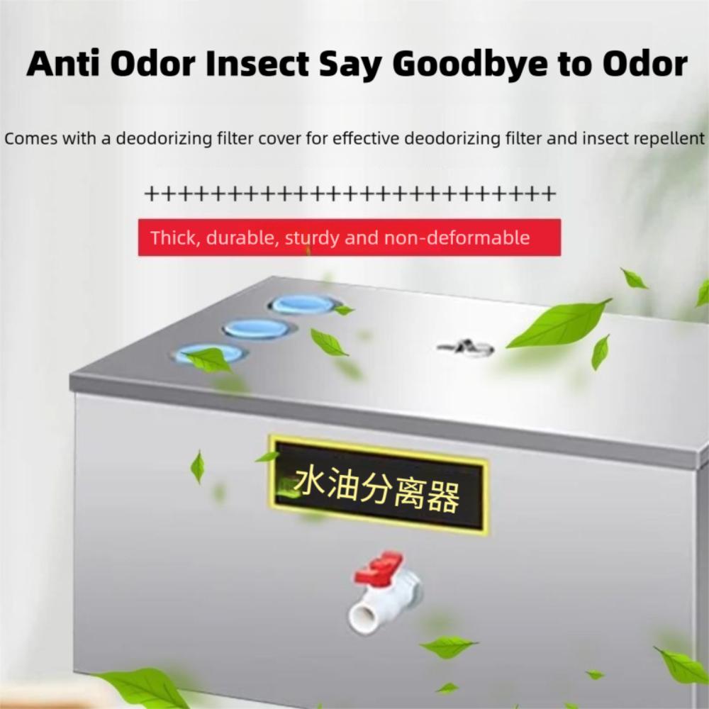 Stainless Steel Grease Trap with Handle Incrassation Interceptor  Resturant