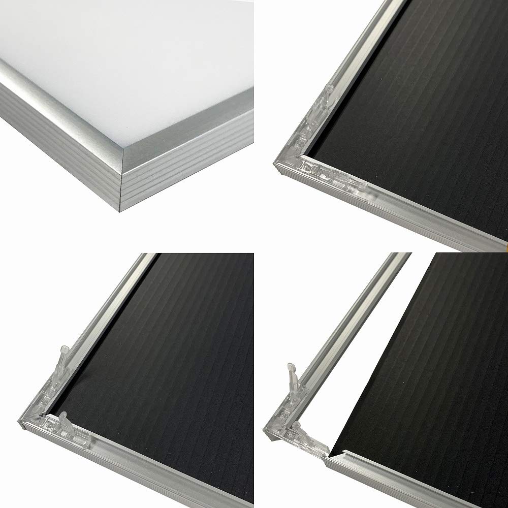 Алюминиевая рамка для плаката формата А1 x серебристая APJ. Рама/Подгонка (594 841мм)