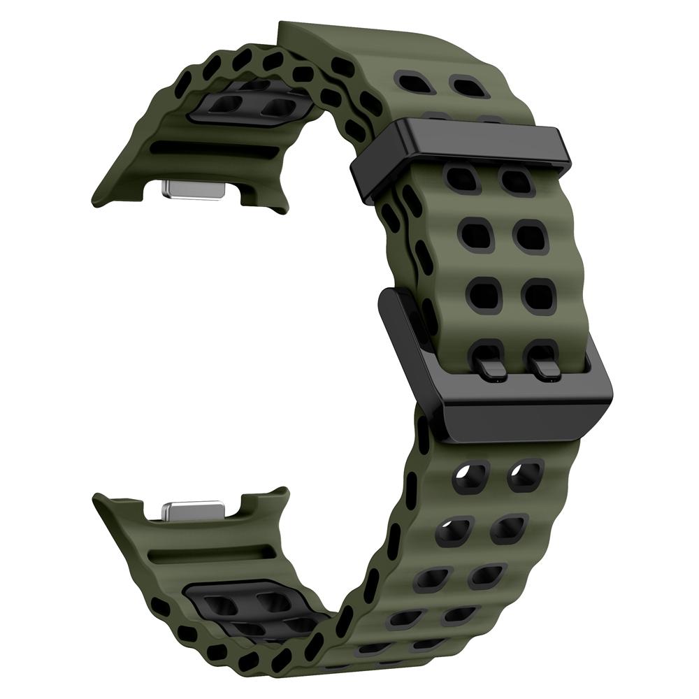 Two-Tone Silicone Strap For Samsung Galaxy Watch 8 Classic 46mm Replacement Watchband For Samsung Watch 8 Classic 44mm 40mm
