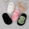 Kids Winter Fur Slippers Classic Warm Fluffy Girl House Slippers Open-toe Fashion Children Causal Cotton Shoes Slip-on Versatile