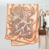 Retro Light Luxury Printed Women's Scarf Scarf Scarf Silk Scarf Autumn and Winter with Thin Shawl Warm Neck Scarf