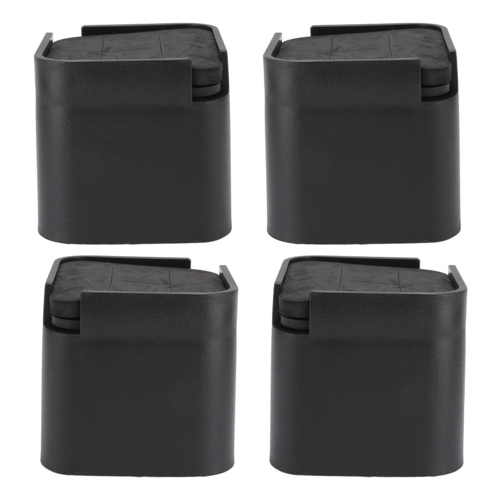 4 Set Rubber Bed Risers Multifunctional Safe Expansion Space Furniture Raiser for Tables Chairs Sofas and Cabinets