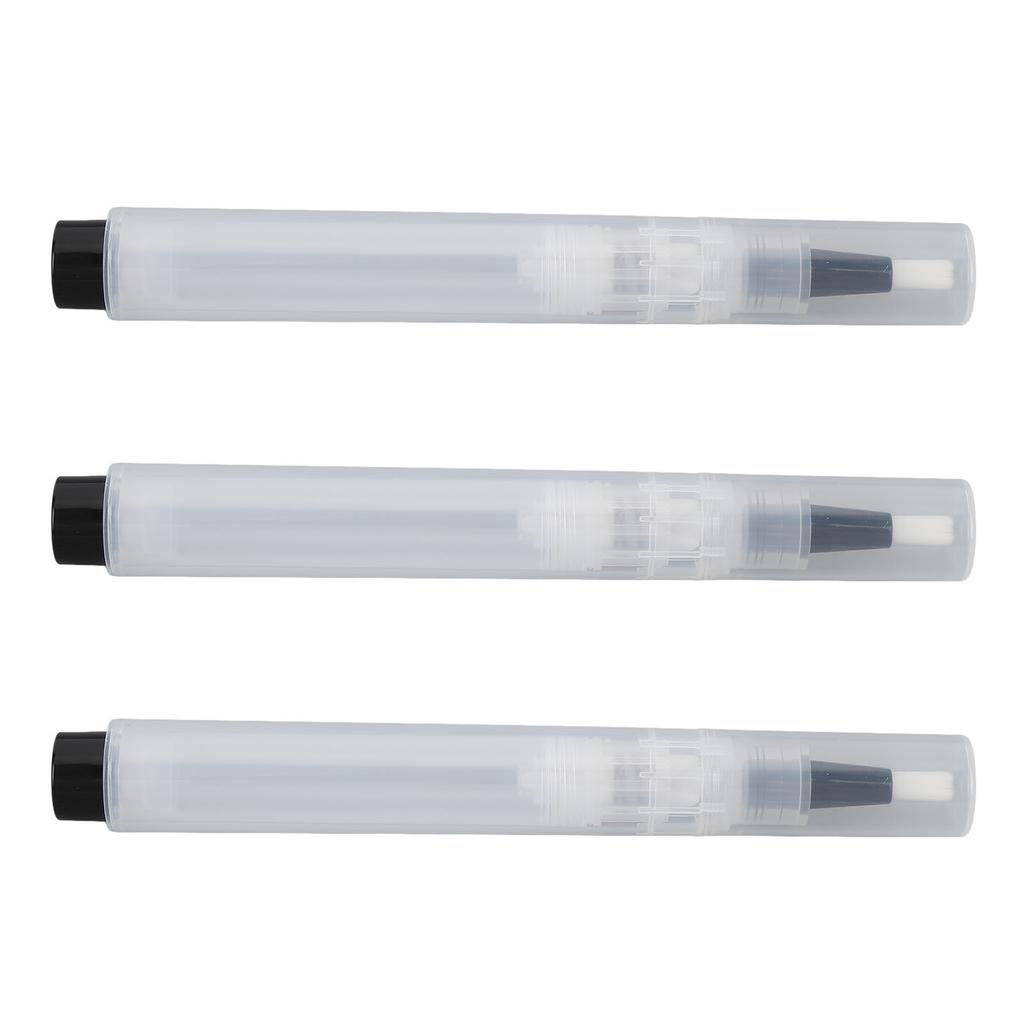 3 шт. пустая заправляемая кисточка-ручка для макияжа портативный прозрачный косметический контейнер ручки-аппликатор