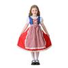 Girls Traditional Costume with Lace Trimmed Dress for Festivals and Themed Events Cosplay Outfit