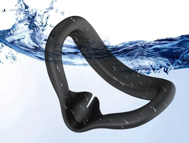 Совместимость с аксессуаром Meta Quest: защитная накладка для лица, уменьшает свет, предотвращает появление пятен и пота, можно стирать, 3S, комплект из 3 предметов: накладка/лицо + чехол,