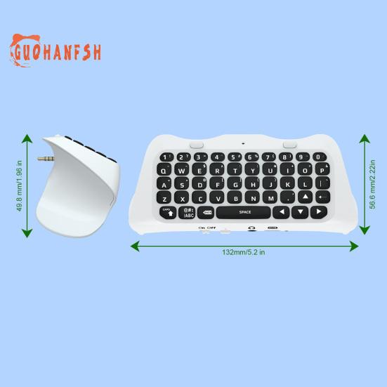 Клавиатура Plug Play с ручкой Elite Встроенный динамик Беспроводная Bluetooth-совместимая клавиатура Дизайн с подсветкой Ambiance для PS5 Elite