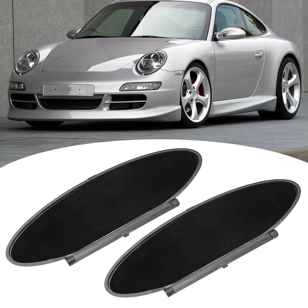 2Pcs Car Sun Visor Mirror Cover 99670142102 Sunvisor Lid Cover Replacement for Boxster Cayman 986 987