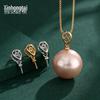 Elegant 18K Pendant Bail for DIY Pearl or Jade Necklaces