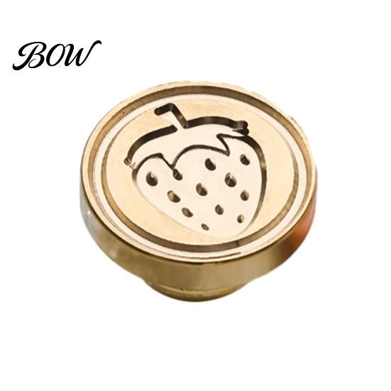 Envelope Sealing Stamp Wax Seal Stamp, Vintage Plant Pattern Head, Durable Journal Decoration Copper Head Replacement, for And Greeting Cards