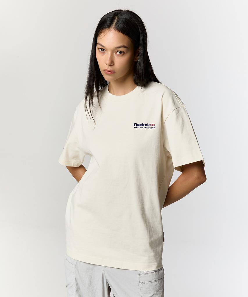 Reebok Футболка с Юнион Джеком - Цвет слоновой кости