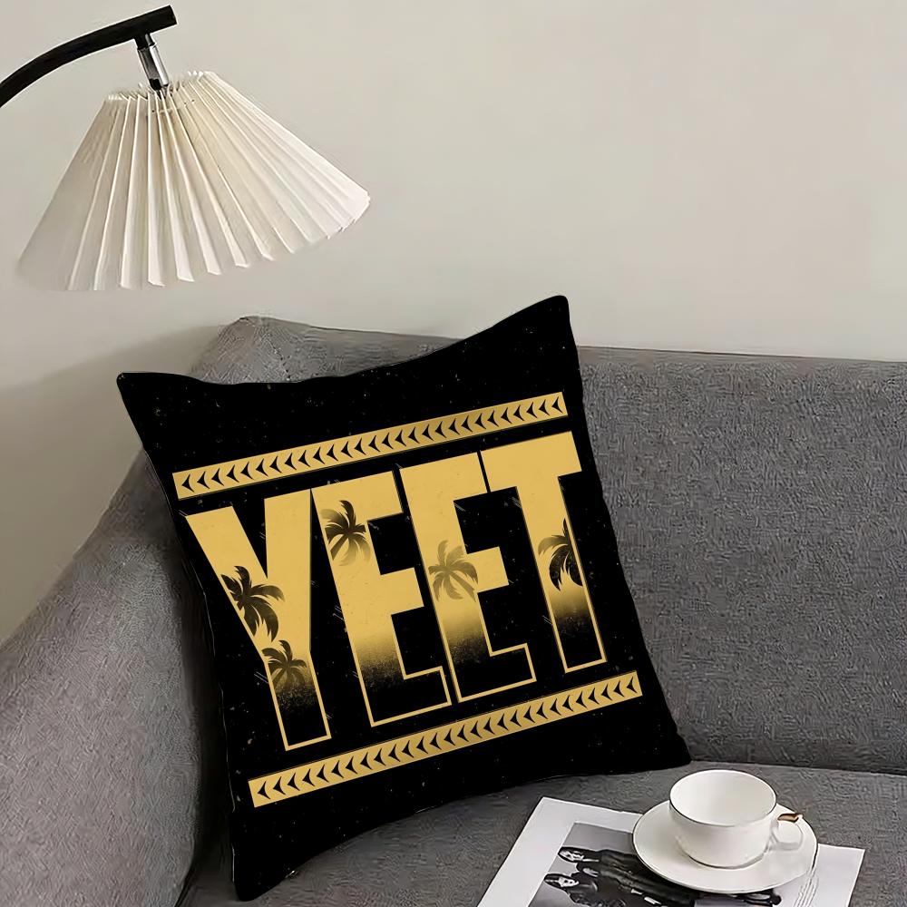 Смешная наволочка Yeet Подушка Ультрамягкая, приятная для кожи Ткань Облачный комфорт и скрытая молния