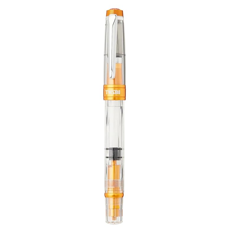 Перьевая ручка TWSBI Twisbee Diamond 580ALR закатно-желтая поршневая TW100767 тонкое перо F