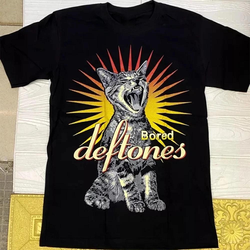 Deftones Bored Adrenaline 90-е Черная Унисекс Футболка Размер S-5XL