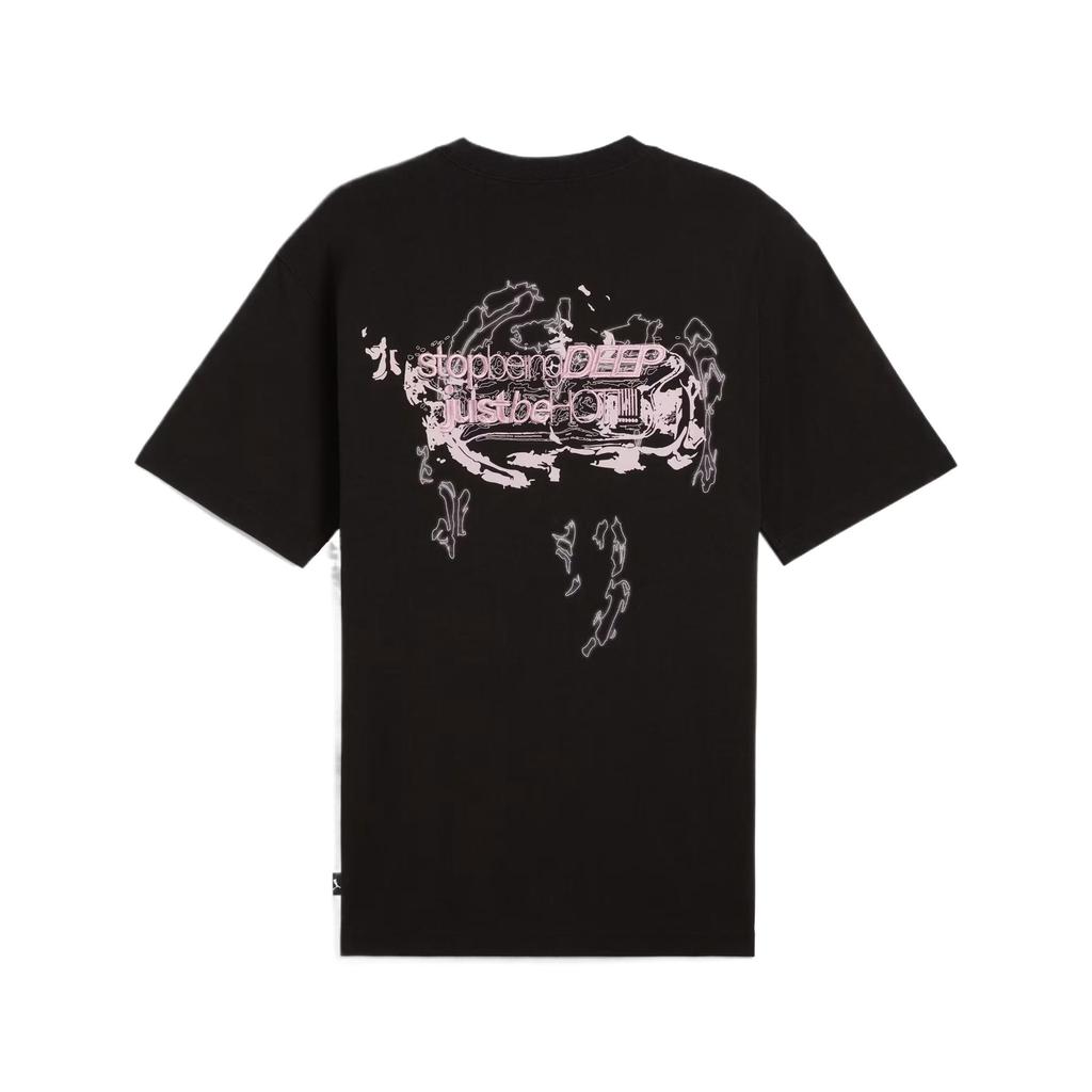 Puma Charlotte Rohde Series Fashion Soft Skin-Friendly Versatile Short Sleeve T-Shirt Men Tops Black 629415-01