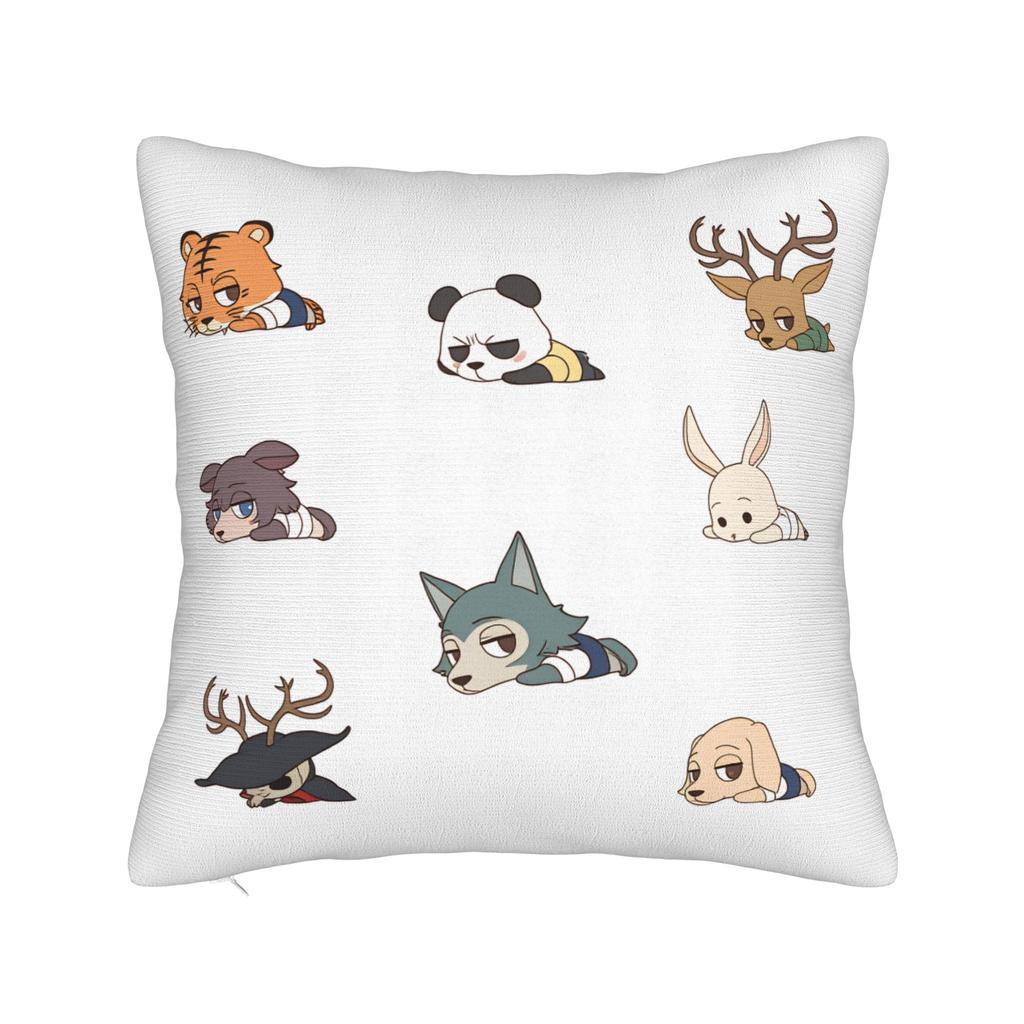 Animal Legoshi Wolf Pillow Cover Novelty Pillow Case For Sofa Couch Bed Living Room Soft Pillowcases Birthday Present