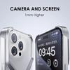 Чехол для телефона без оправы из алюминиевого сплава X-типа для iPhone 14 15 Pro Max, металлический рассеиватель тепла, съемная броня, противоударный чехол, чехол
