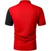 Color Blocked Men's Golf Polo Shirt with Short Sleeves, Moisture Wicking and Quick Drying Performance Casual and Fun