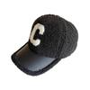 Letter Embroidery Winter Fuzzy Baseball Cap, Curved Brim Windproof Casual Dad Hat Trucker Hat for Outdoor