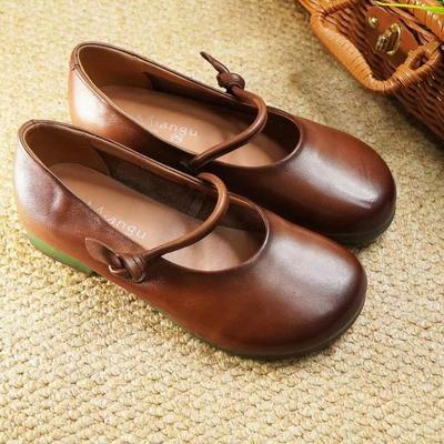 Женские балетки на мягкой подошве, модные повседневные туфли с круглым носком, женские туфли Мэри Джейн, простые туфли на плоской подошве, женская обувь