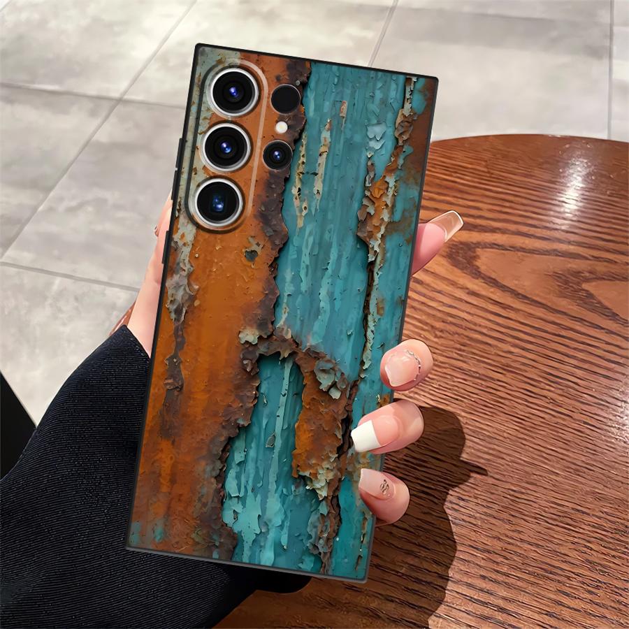 Чехол для Samsung Galaxy S25 Ultra S23 FE S24 Plus S21 S20 S22 S9 Funda Чехол для телефона Ретро Ржавчина