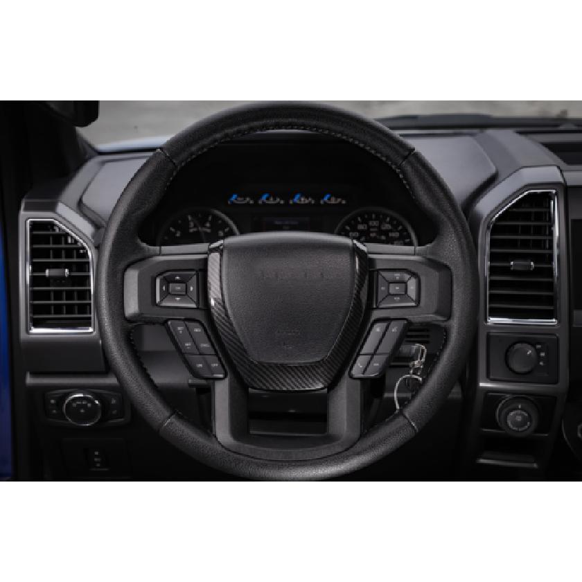 Декоративная рамка-накладка на руль из углеродного волокна Для Ford F150 2015+