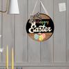 Easter Door Decoration Lighted Hanging Sign Wood Wreath Eggs