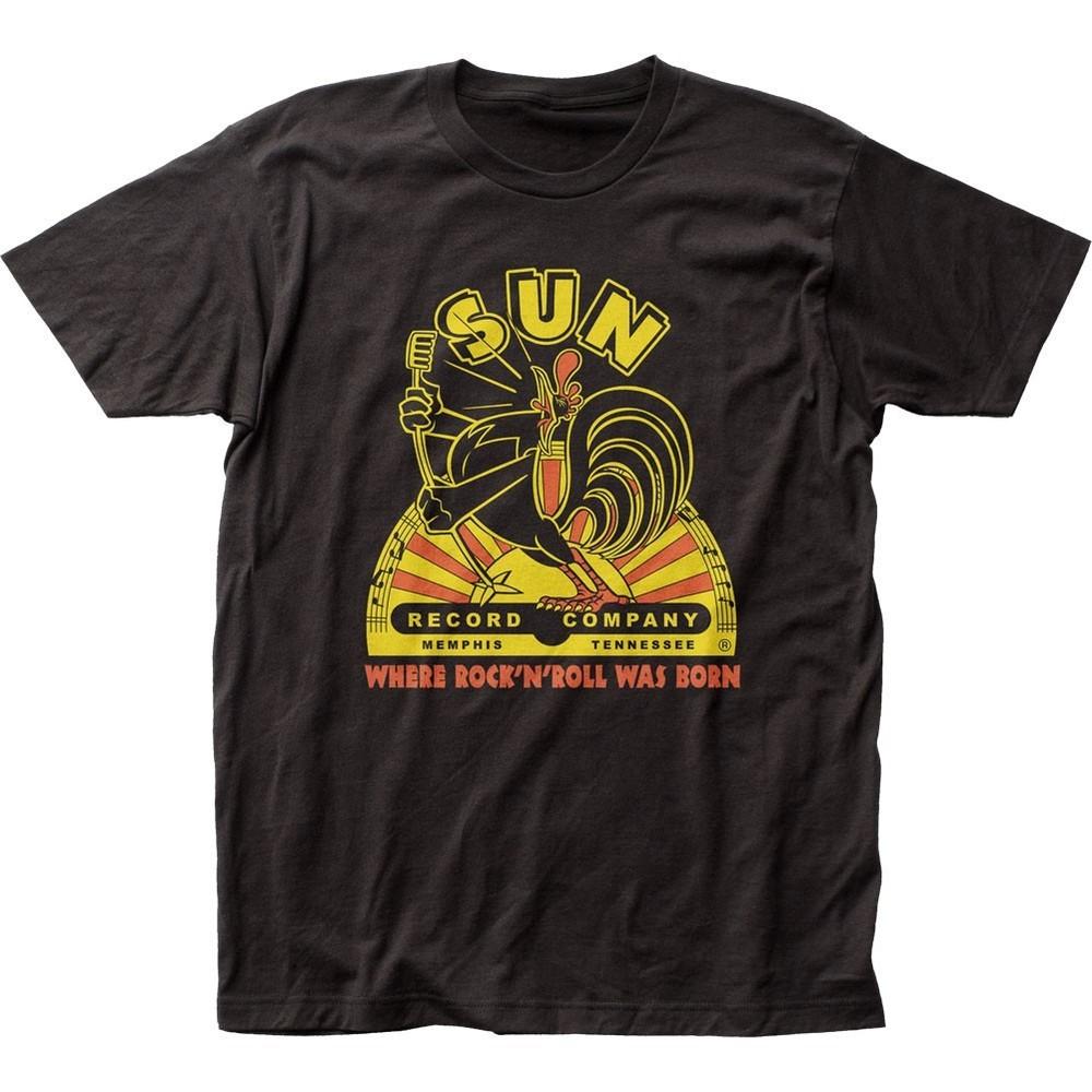 Sun Records Singing Mens T Shirt Music Classic Concert Rock Band Tee New Black Unisex T-Shirt