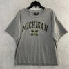 Мужская футболка Steve & Barrys NCAA Серая с принтом Michigan XL С круглым вырезом Пуловер