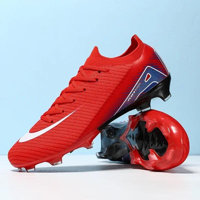 High Quality Mens Soccer Shoes Society Non-Slip Turf Soccer Cleats for Kids TF/FG Training Football Field Boots Chuteira Campo