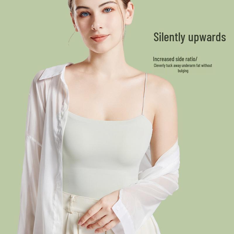 Новый летний топ-ками на бретелях большого размера с открытой спиной и вкладышами для груди – цельный бандаж-лиф для женщин