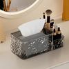 Tissue Box Paper Towel Holder Large Capacity Smooth Edge Burr-Free Luxury Style Paper Dispenser Desktop
