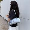 Сумка-тоут в стиле балета Spring Niche Design для женщин, модная серебристая сумка на одно плечо подмышкой