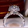 Кольцо Sanjie Wish Diamond Flower Princess Ring - изысканные роскошные женские свадебные и помолвочные украшения