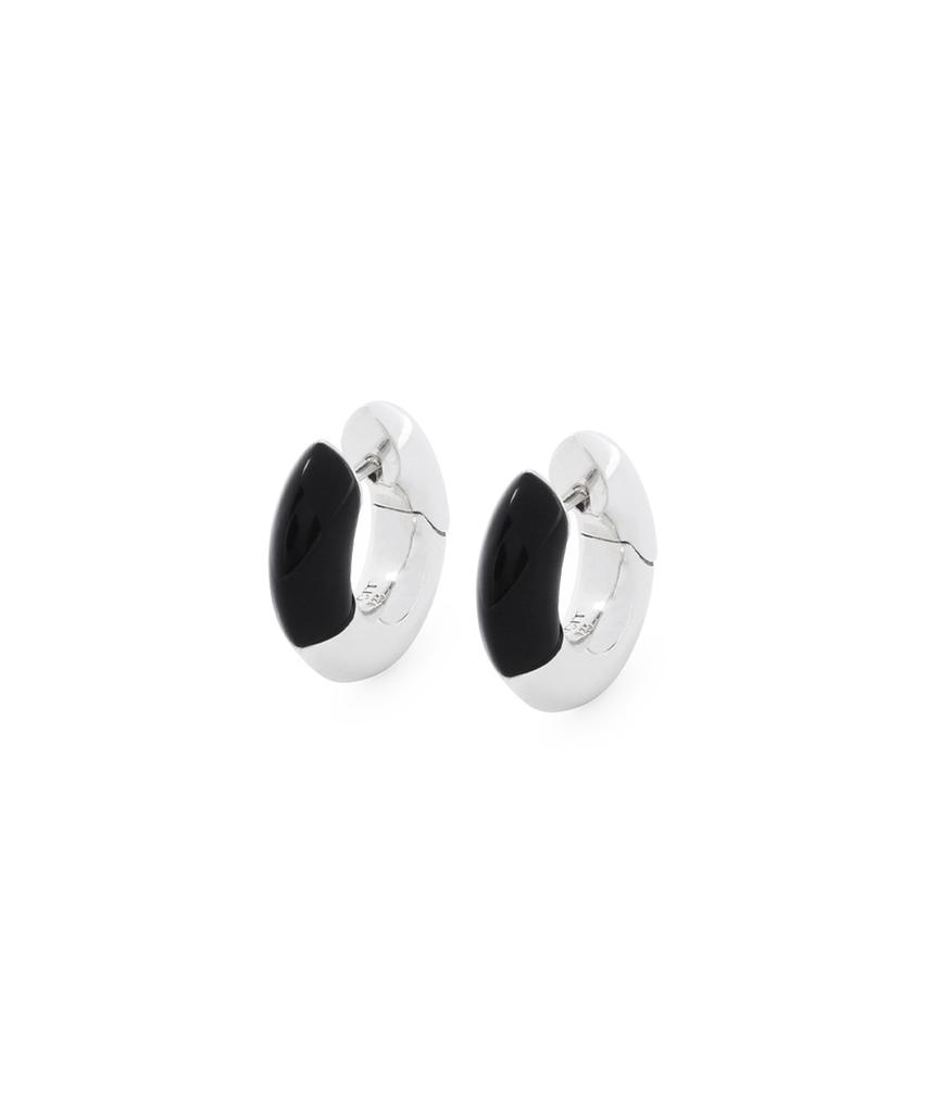 Tacit Onyx Pebble Earring