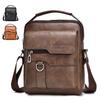 Men's Messenger Bag Leather Crossbody Shoulder Bag Classic Waterproof Briefcase Satchel Travel Bag