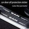 Door Sill Protector Welcome Pedal Cover Anti-drity Anti-scratch Strip Protective Strip for Dodge Ram 1500 2500 3500 accessories